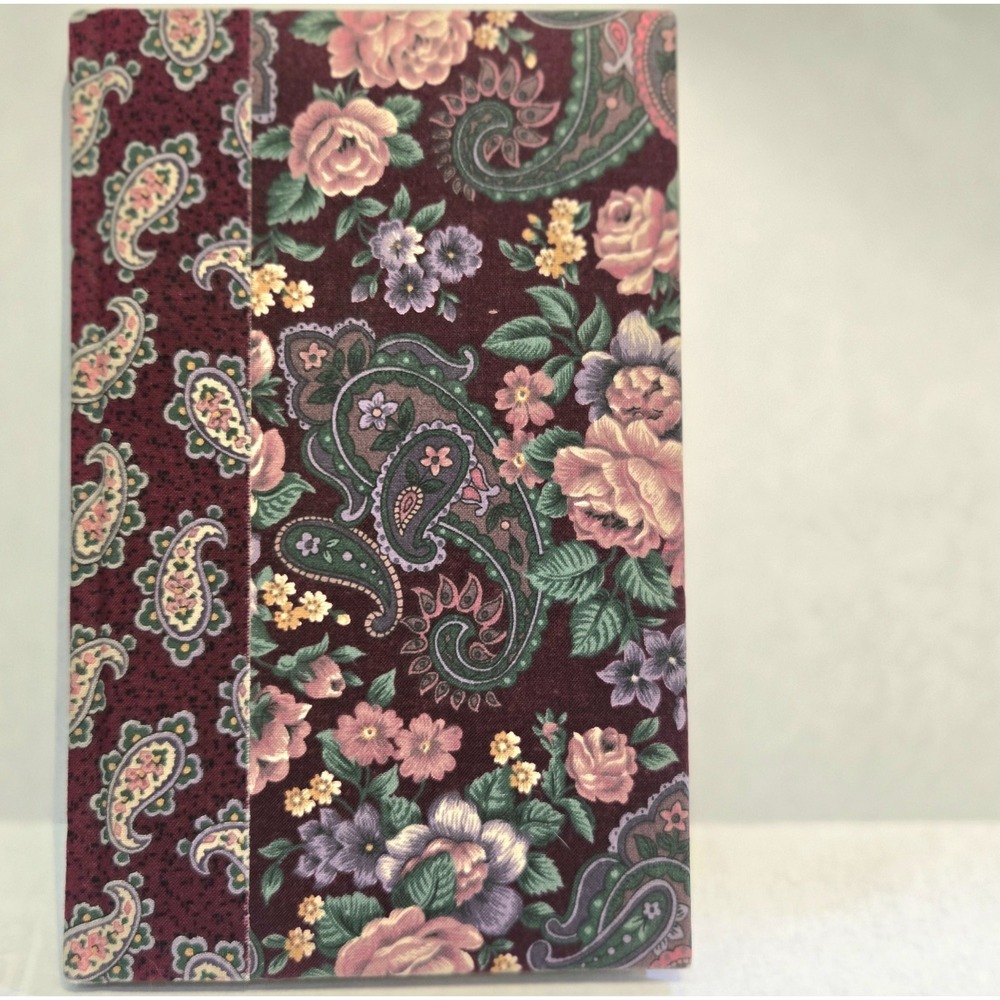 Vintage 1995 Markings by Thomas Nelson Paisley Floral Cloth Tapestry Journal